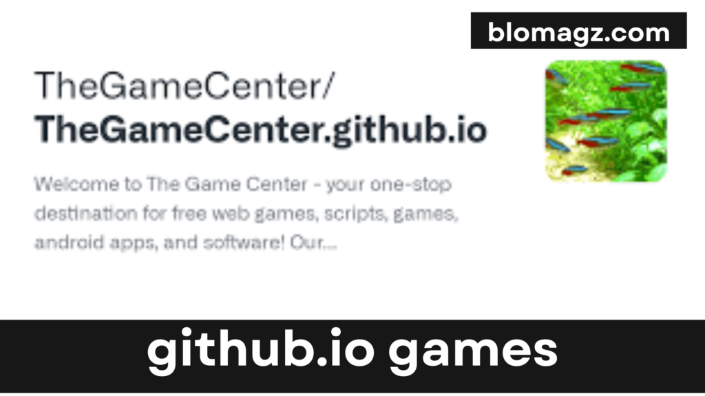 github.io games